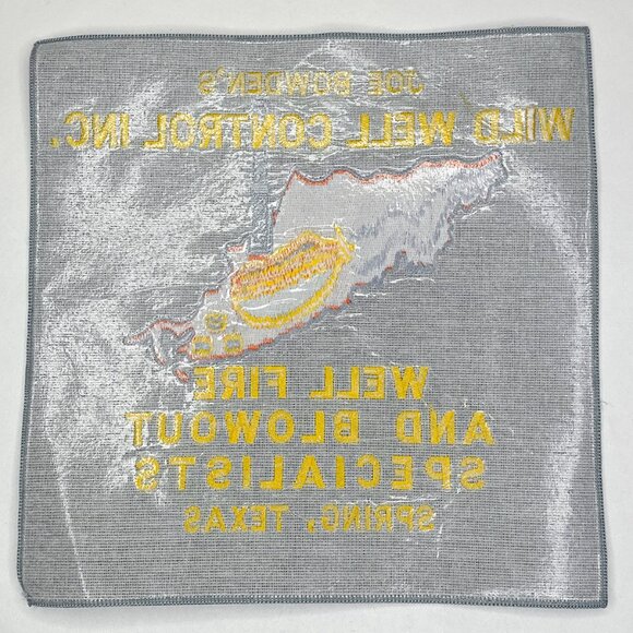 VTG Joe Bowden's Wild Well Control Inc. Spring Texas Large Back Patch 10"x10" - Picture 3 of 8